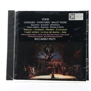 Verdi: Choruses, Overtures & Ballet Music by Riccardo Muti (CD, 1991) SEALED New